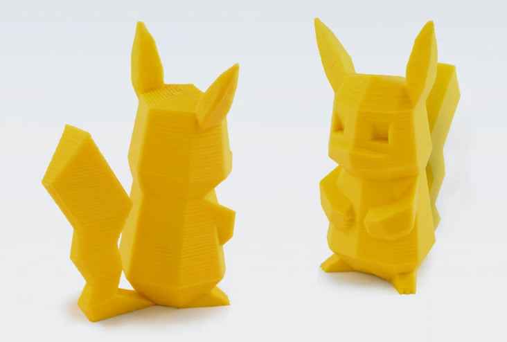 Low-Poly Pokémon Collector Set – 3D Printed Geometric Figures (Pikachu, Bulbasaur, Charmander, Squirtle)